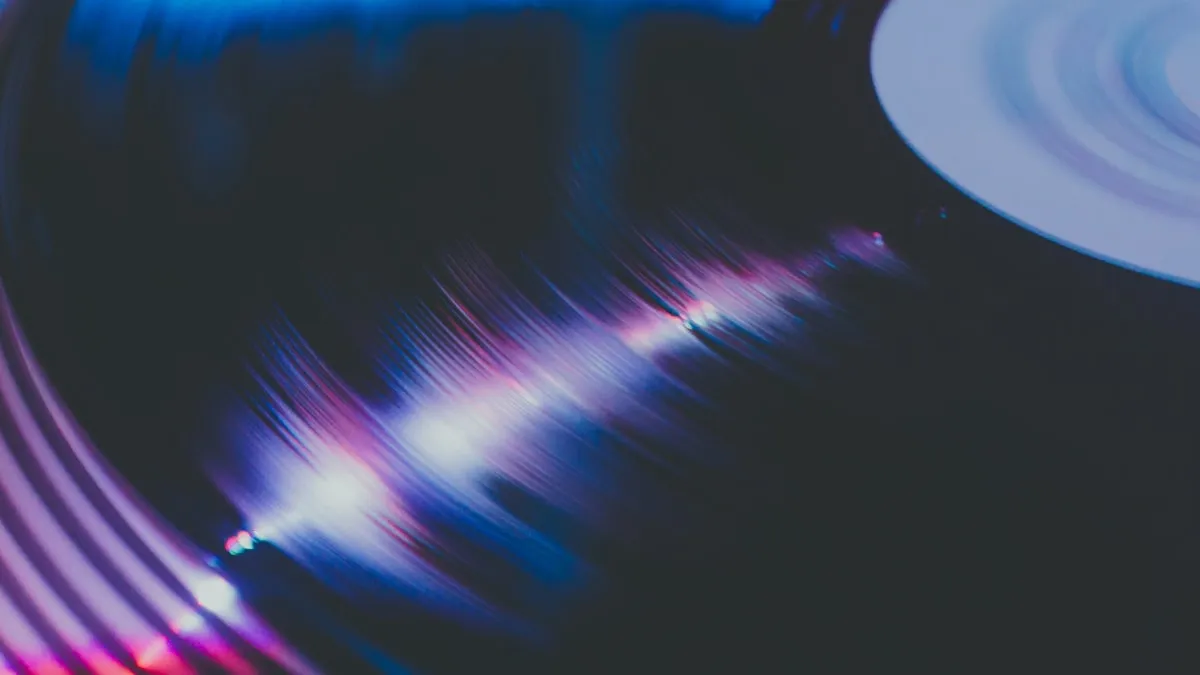 Mobile phone showing a radio station website